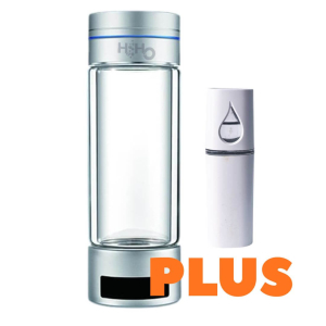 Generador de agua hidrogenada de ultra alta concentraci&oacute;n H2 Pure2 (kit ampliado), tecnolog&iacute;a PEM, botella de vidrio